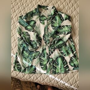 Tropical print blouse
